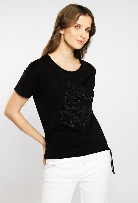 T-shirt z dżetowym wzorem