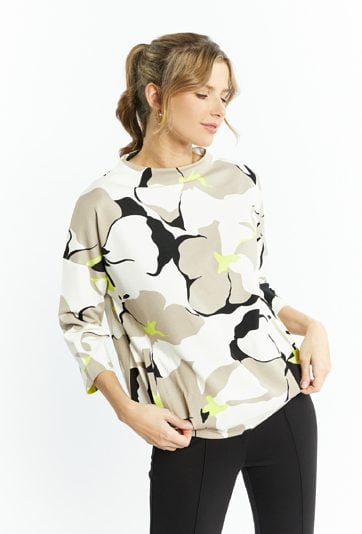 Bluza damska z wzorzystej dzianiny