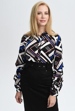 Zwiewna koszula w ciekawy print