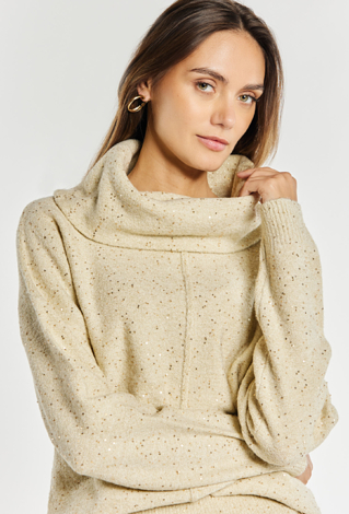 Sweter damski z cekinami