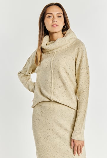 Sweter damski z cekinami