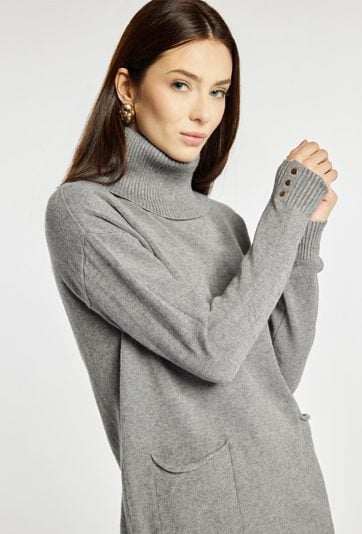 Sweter damski z golfem