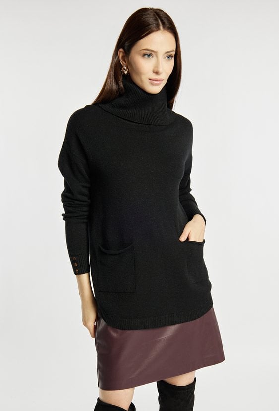 Sweter damski z golfem