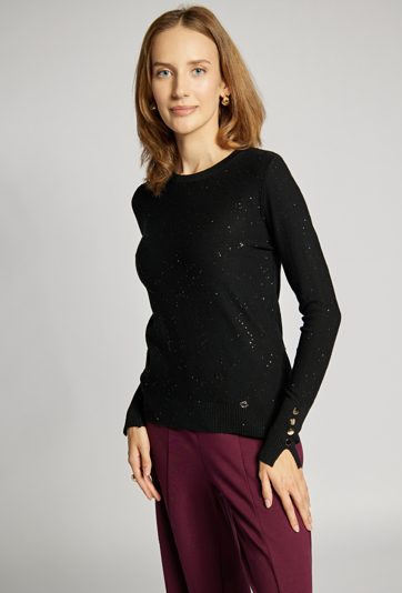 Sweter z połyskiem