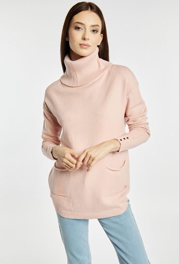 Sweter damski z golfem