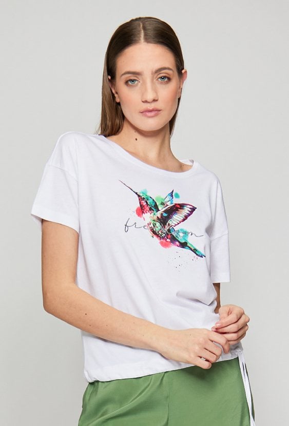 T-shirt damski z nadrukiem