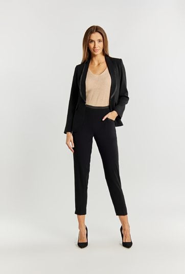 Materiałowe spodnie damskie