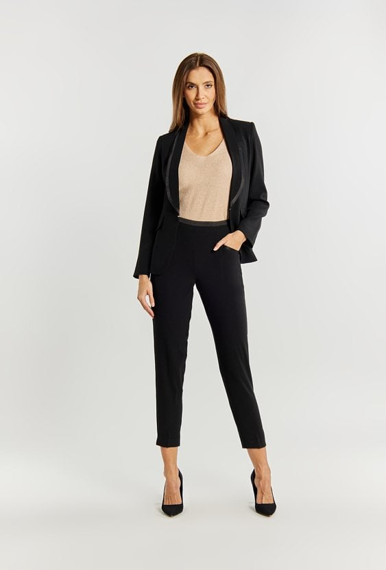 Materiałowe spodnie damskie