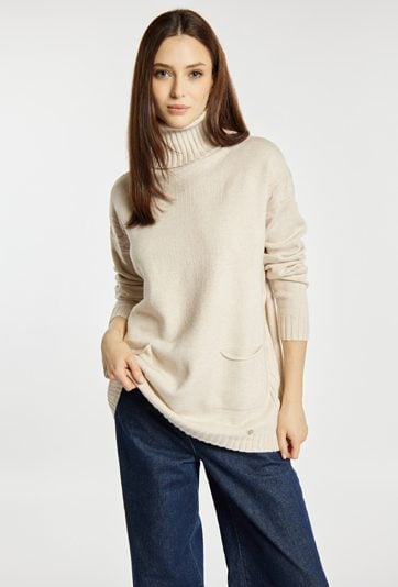 Sweter damski z golfem