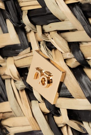 Średni Koszyk Nobo z bambusowymi rączkami