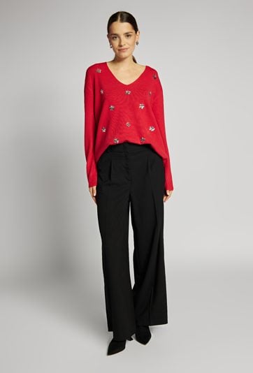 Sweter z aplikacjami