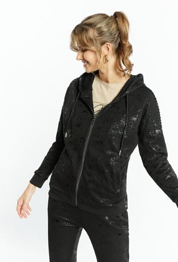 Rozpinana bluza z kapturem