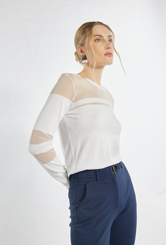 Wiskozowy sweter damski