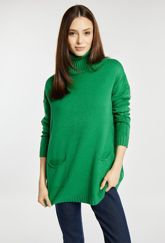 Sweter damski z golfem