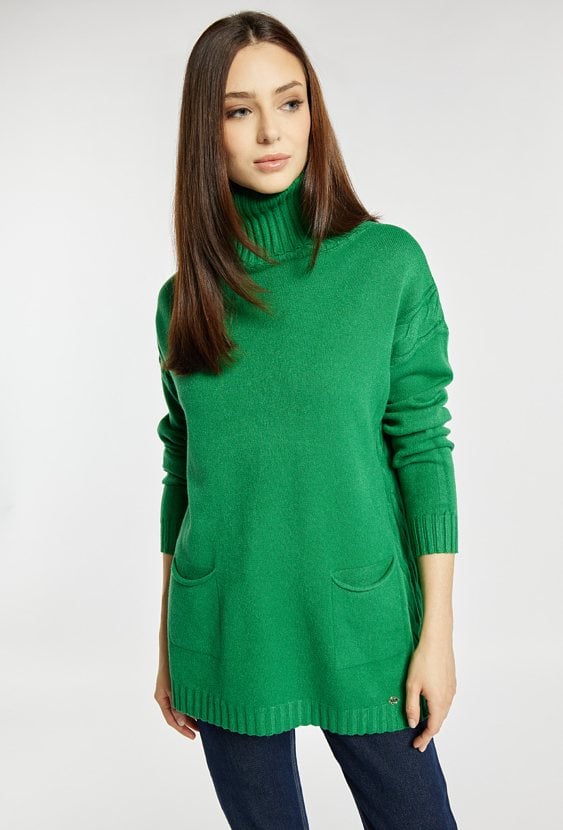 Sweter damski z golfem