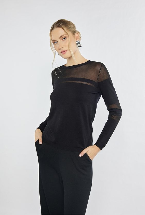 Wiskozowy sweter damski