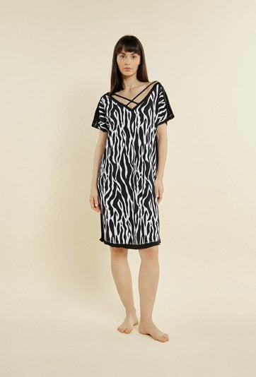 Koszula nocna z wzorem