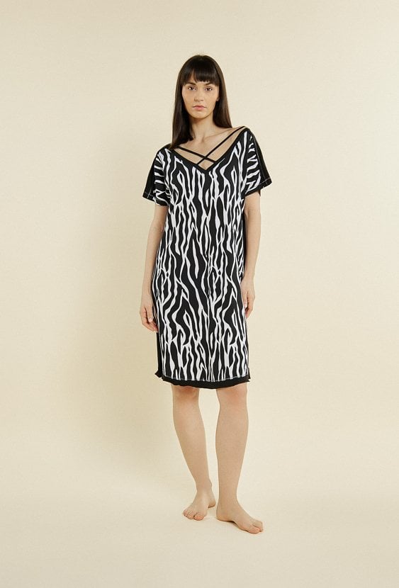 Koszula nocna z wzorem