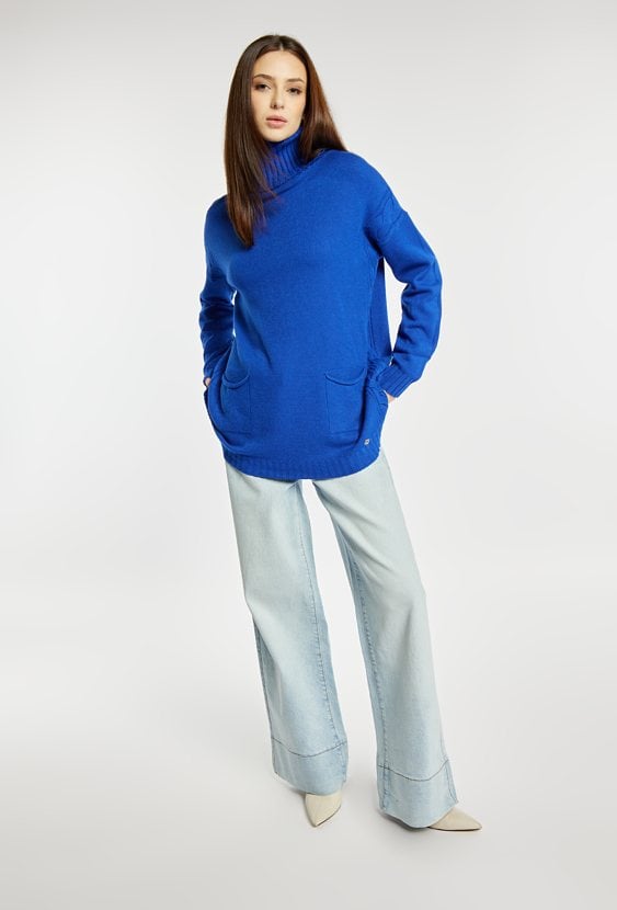 Sweter damski z golfem