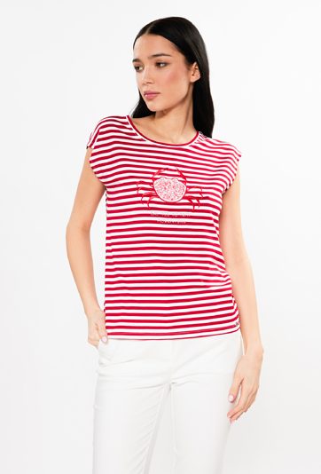 T-shirt damski w paski