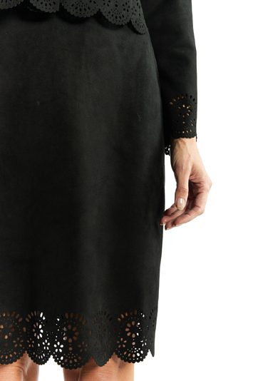 Spódnica damska z imitacji zamszu