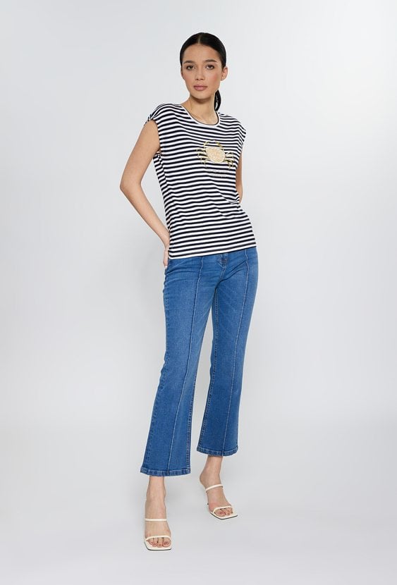 T-shirt damski w paski