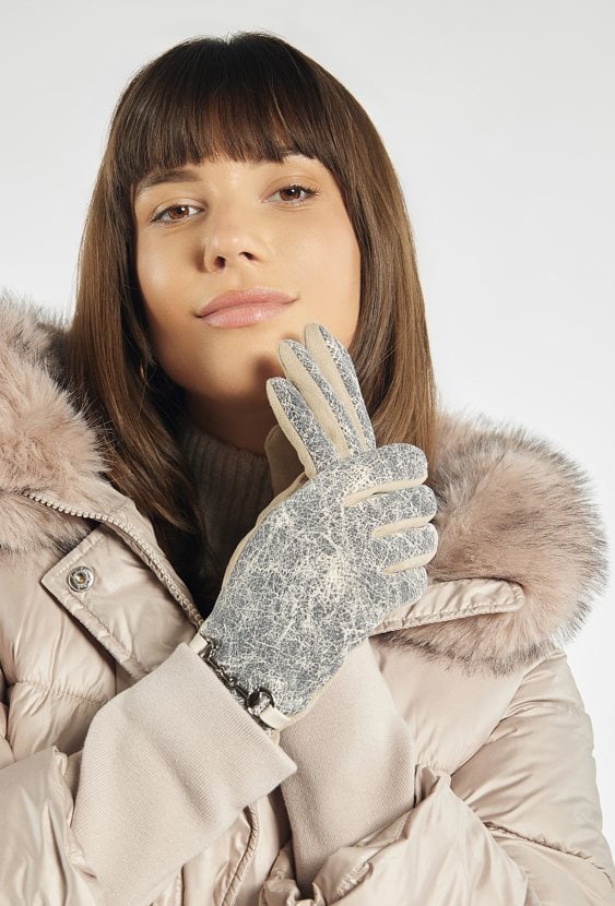 Rękawiczki damskie z wzorem