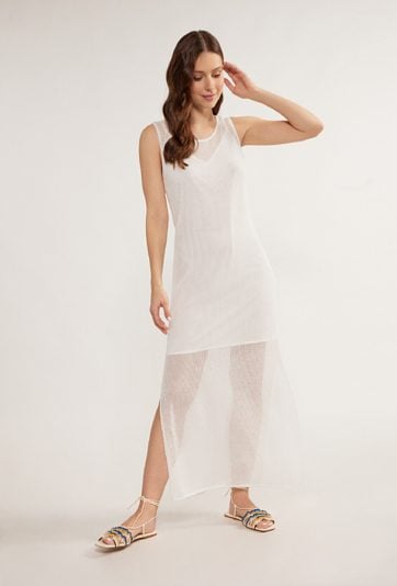 Sukienka maxi z siateczki