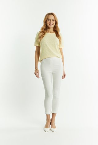 Połyskujące spodnie damskie