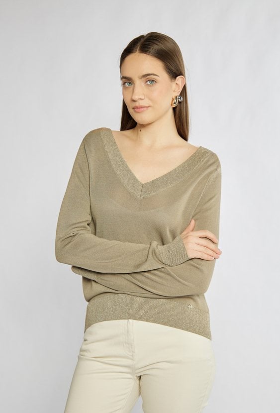 Wiskozowy sweter damski