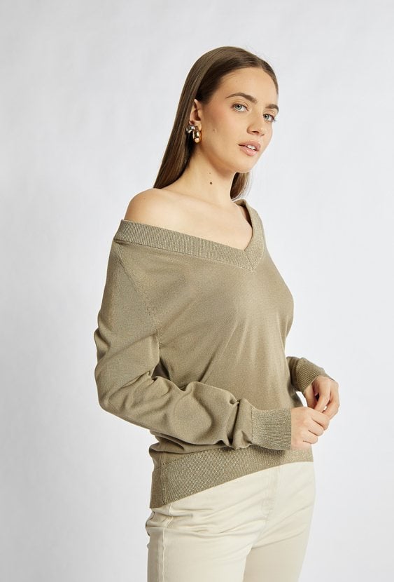 Wiskozowy sweter damski