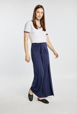 Spodnie z efektownym wiązaniem