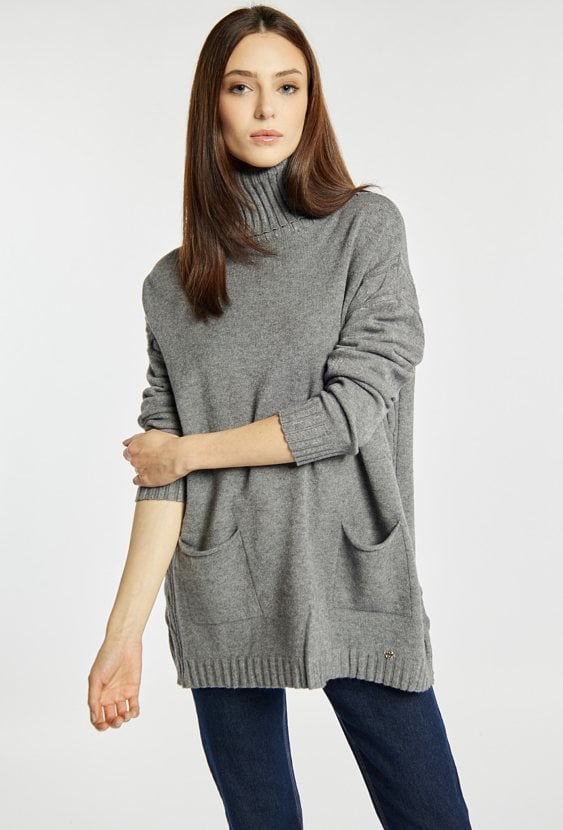 Sweter damski z golfem