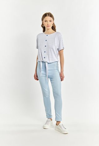 Połyskujące spodnie damskie