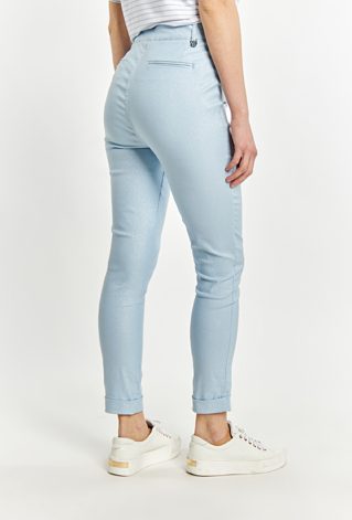 Połyskujące spodnie damskie