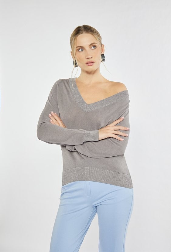 Wiskozowy sweter damski