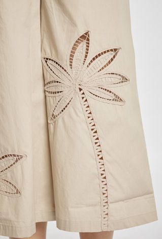 Spodnie typu Culotte z bawełny