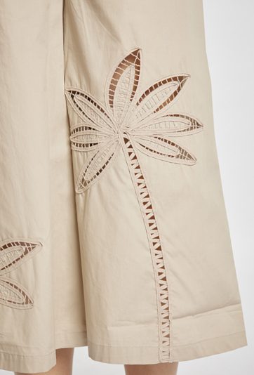 Spodnie typu Culotte z bawełny