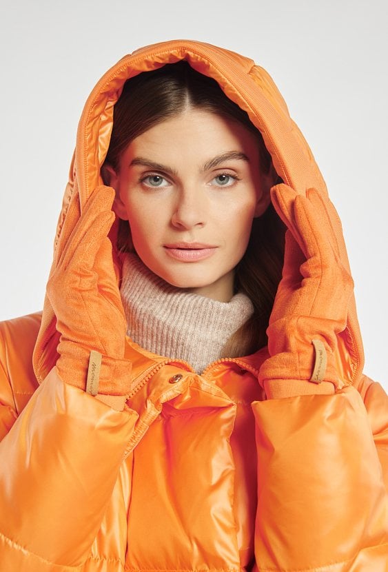 Pomarańczowe rękawiczki