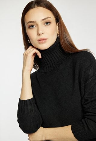 Sweter damski z golfem