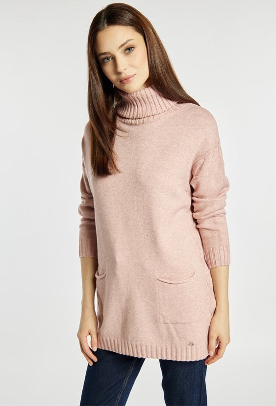 Sweter damski z golfem