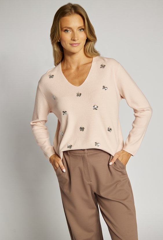 Sweter z aplikacjami
