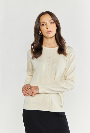 Wiskozowy sweter damski