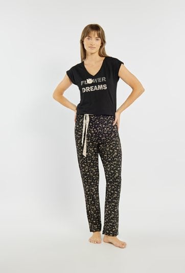 Spodnie od piżamy z wiązaniem