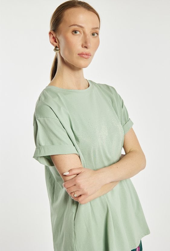 T-shirt z cekinami