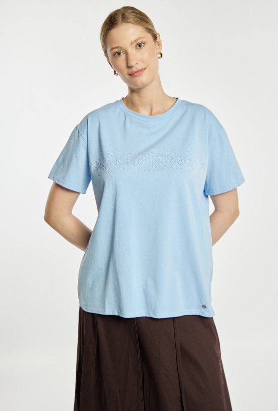T-shirt z cekinami