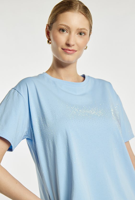 T-shirt z cekinami