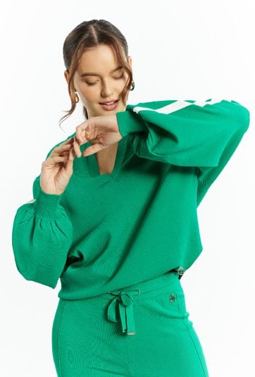 Sweter damski z kołnierzem