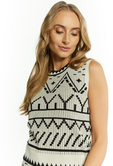 Sweter damski z wzorem