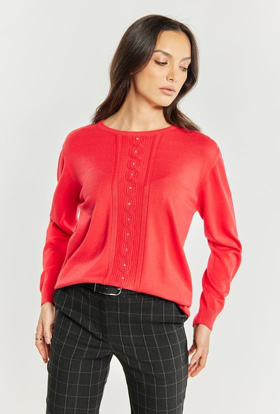 Wiskozowy sweter damski